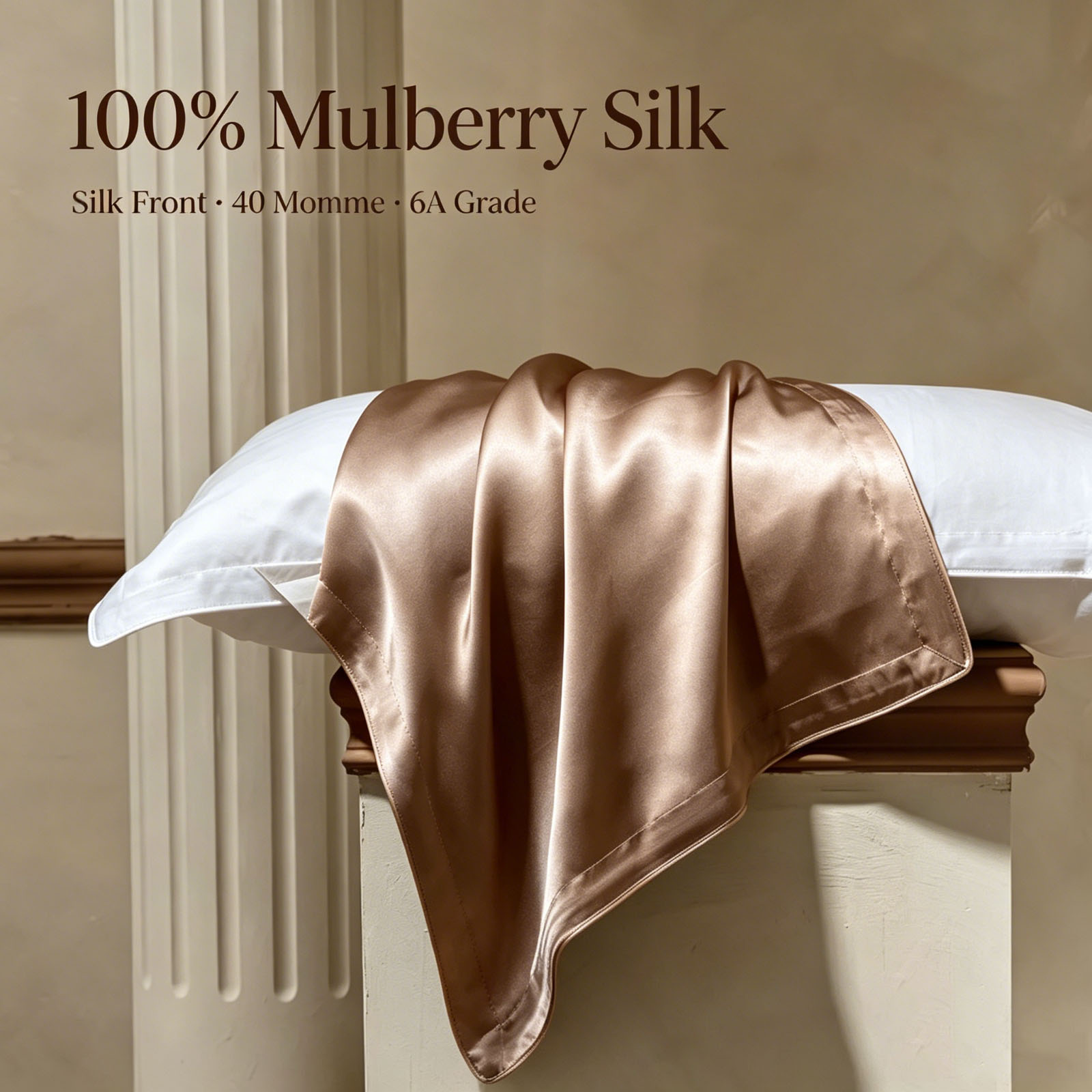 Luxury Skincare Gifts - 2 Stück Seidenkissenbezug Queen-Size Weiches Kühlendes