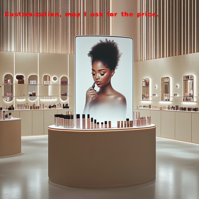 Luxury Skincare Store - Custom.Luxuriöse, moderne, maßgeschneiderte Hautpflege-Kosmetik-Display-Schaufenster, Beauty-Store-Regale, Möbel-Design,